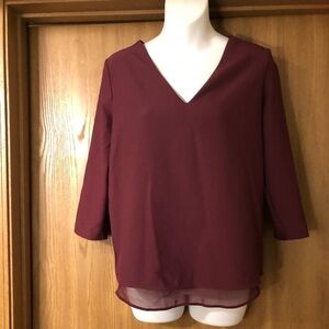 C&E Purple blouse size L​​​​​​​
